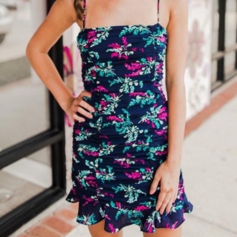 NWOT Likely Navy Floral Dress